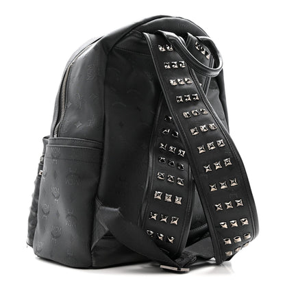 Nylon Monogram Studded Stark Medium Backpack Black