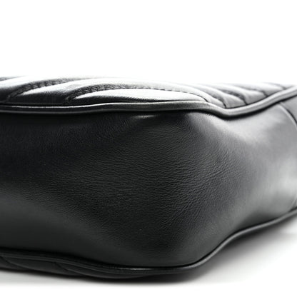 Calfskin Matelasse Monogram Lou Camera Bag Black
