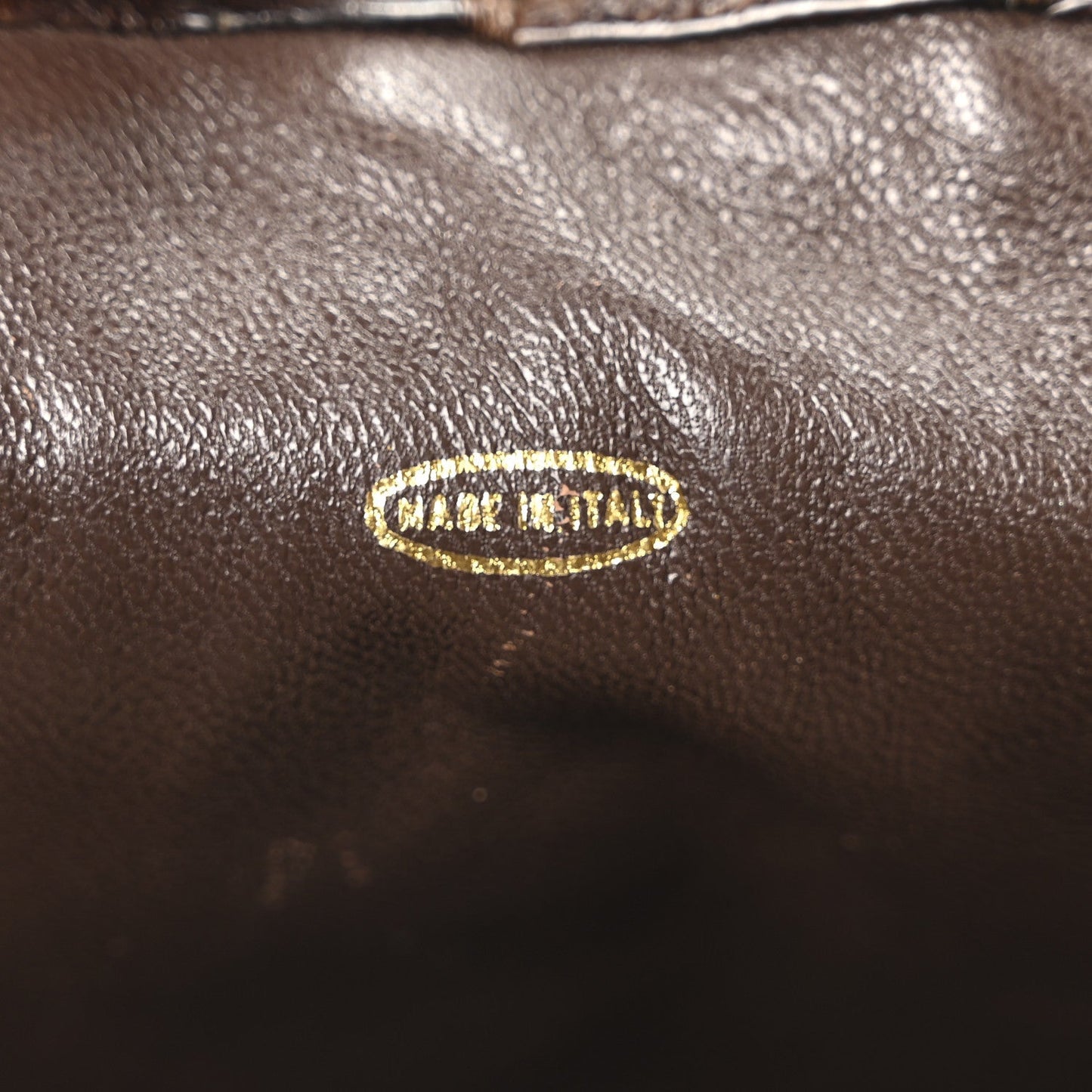 Alligator Shopping Tote Brown