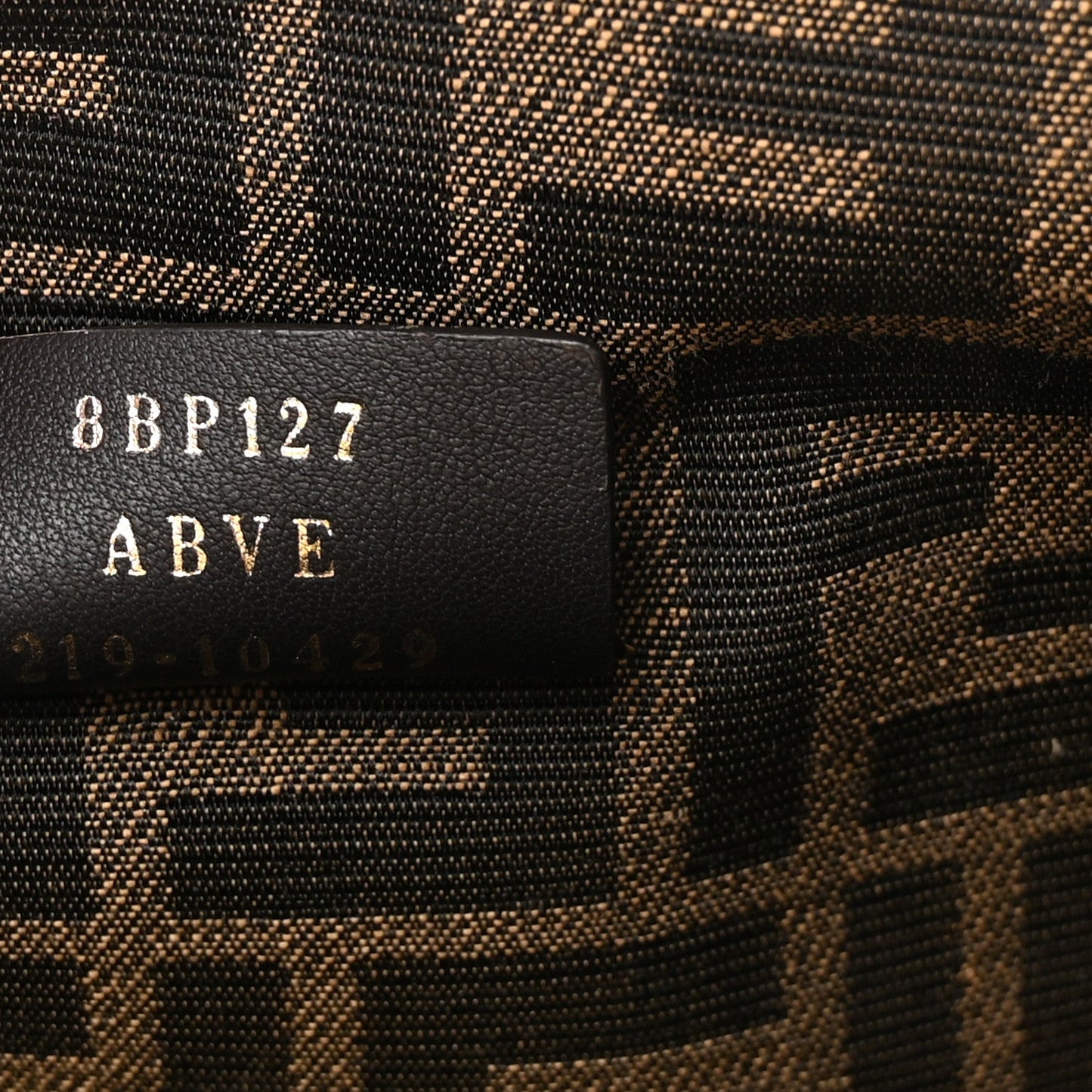Shiny Nappa Medium Fendi First Black