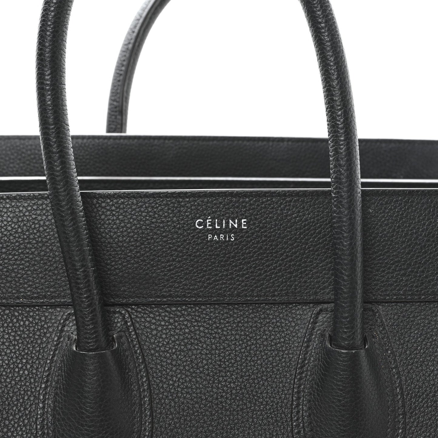 Drummed Calfskin Mini Luggage Black