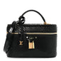 Snakeskin Vanity Pouch Black