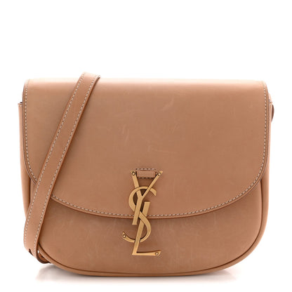 Smooth Vintage Calfskin Monogram Medium Kaia Satchel Gold