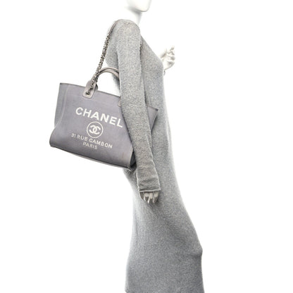 Mixed Fibers Small Deauville Tote Light Grey