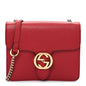 Dollar Calfskin Small Interlocking G Shoulder Bag Red