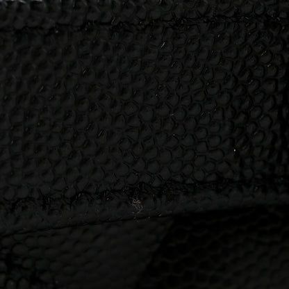 Caviar Quilted Small Boy Flap Black