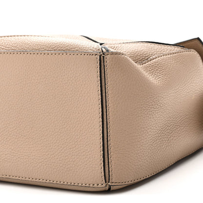 Grained Calfskin Small Puzzle Bag Sand