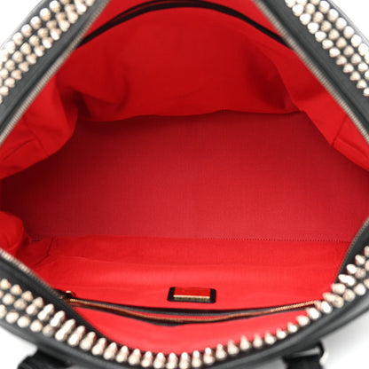 Calfskin Panettone Spiked Large Ranch Black