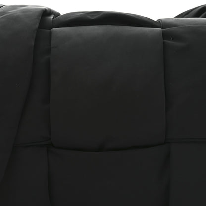 Nylon Intrecciato Padded Tech Maxi Cassette Bag Black