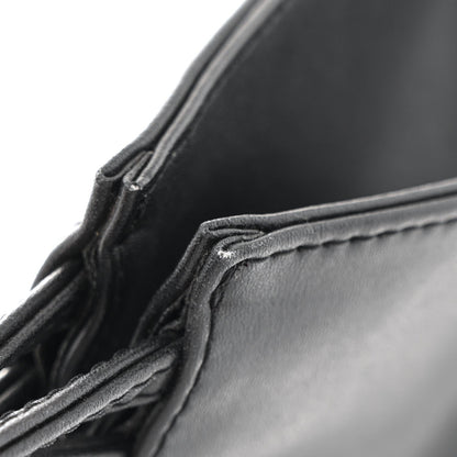 Vegan Leather Small Shopping Bag Black