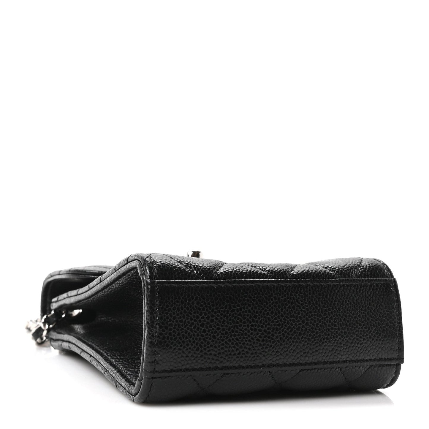 Caviar Quilted Classic Phone Holder Black