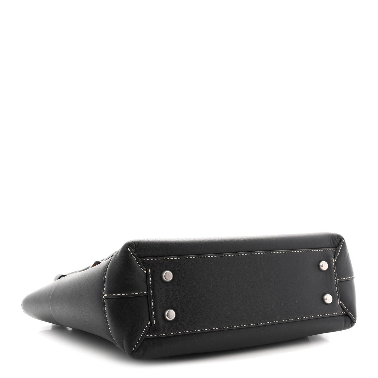 French Calfskin Maxi Intrecciato Arco 33 Black
