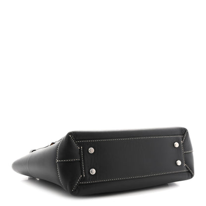 French Calfskin Maxi Intrecciato Arco 33 Black
