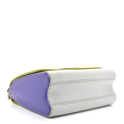Epi Twist Shoulder Bag MM Purple Yellow Grey