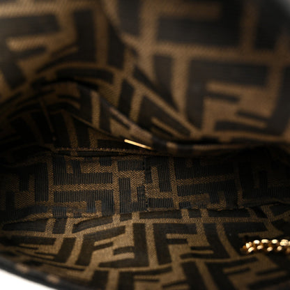 Fabric Jacquard FF 1974 Mini Baguette Tobacco Moro Black