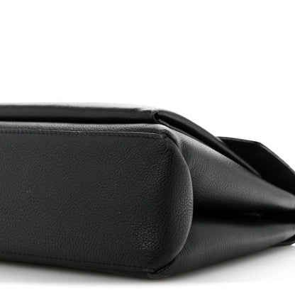 Soft Calfskin My Lockme Studs Black