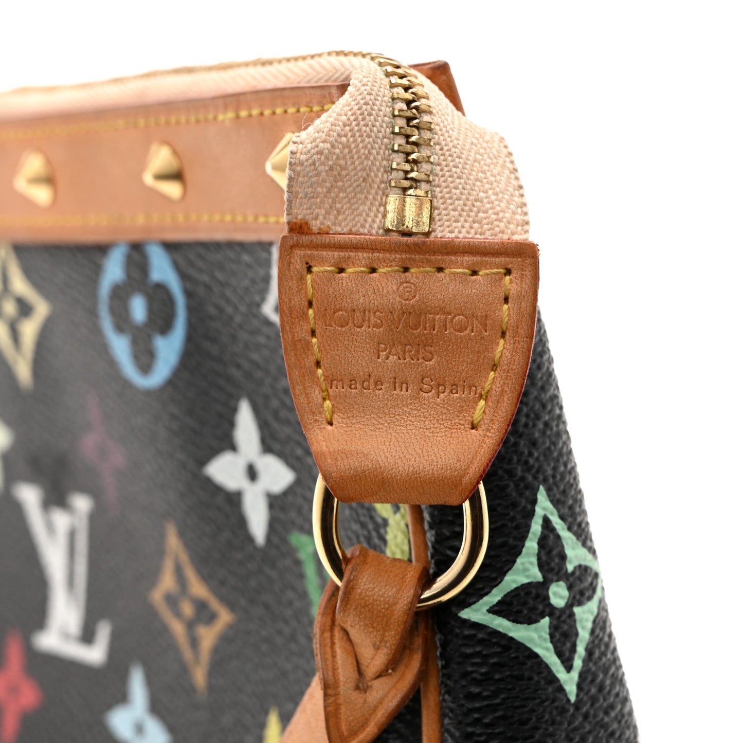 Monogram Multicolor Pochette Accessories Black