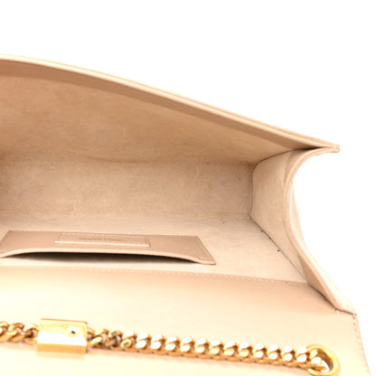 Smooth Calfskin Medium Classic Monogram Kate Tassel Satchel Nude Powder