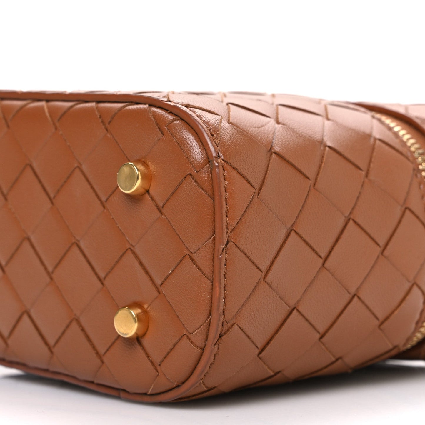 Nappa Intrecciato Small Vanity Case Wood
