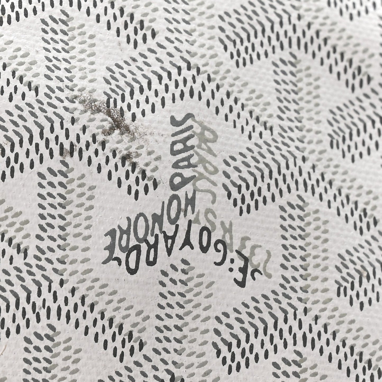 X PEANUTS Goyardine Reversible Anjou GM White