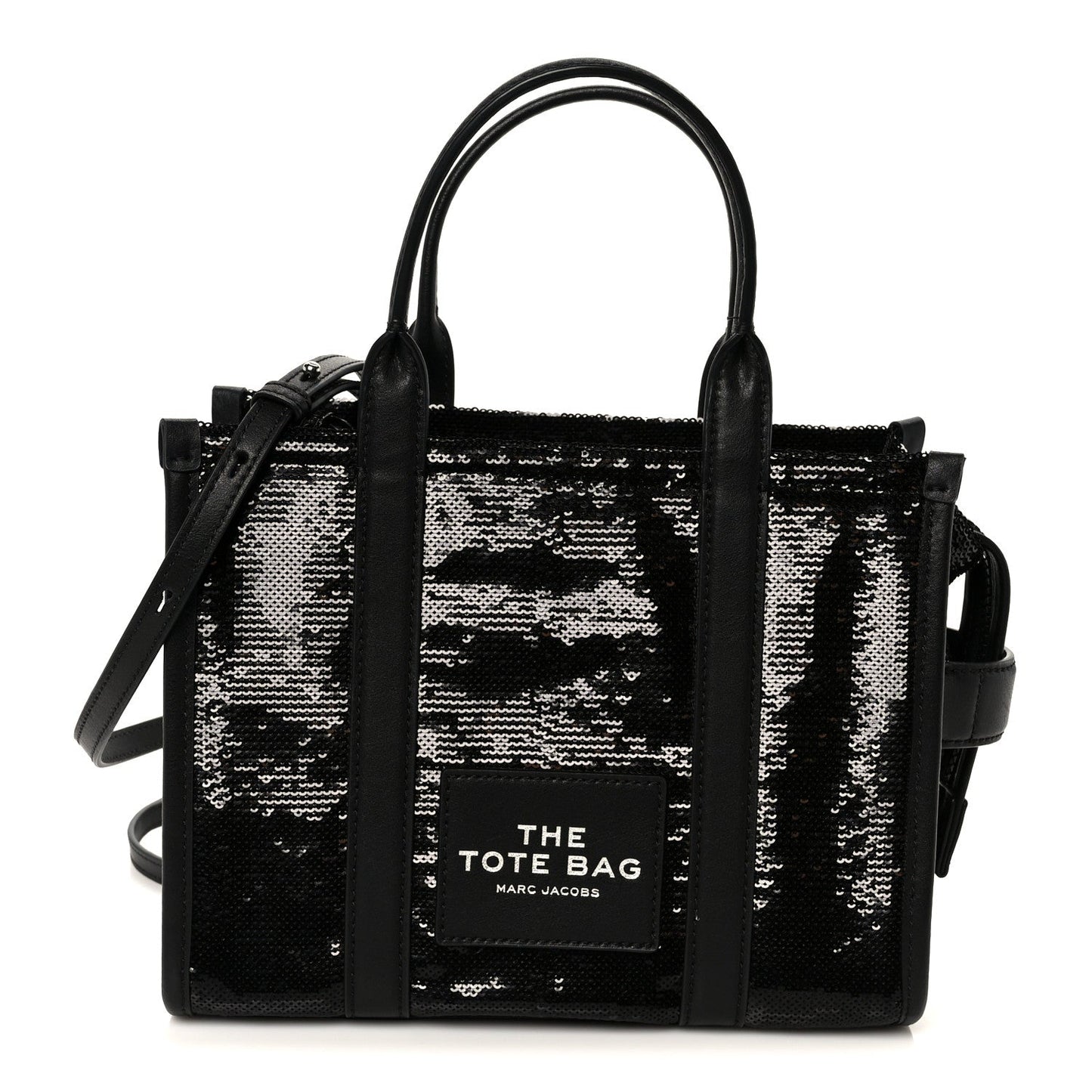 Sequin Small The Tote Bag Black