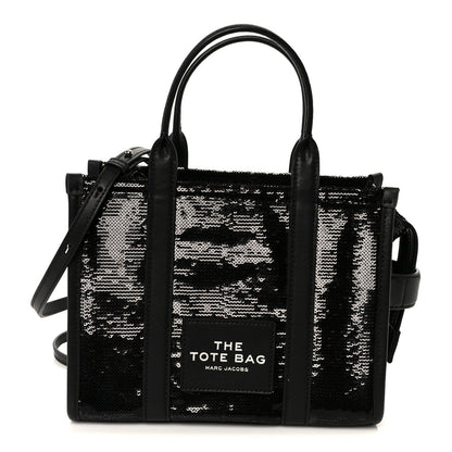 Sequin Small The Tote Bag Black