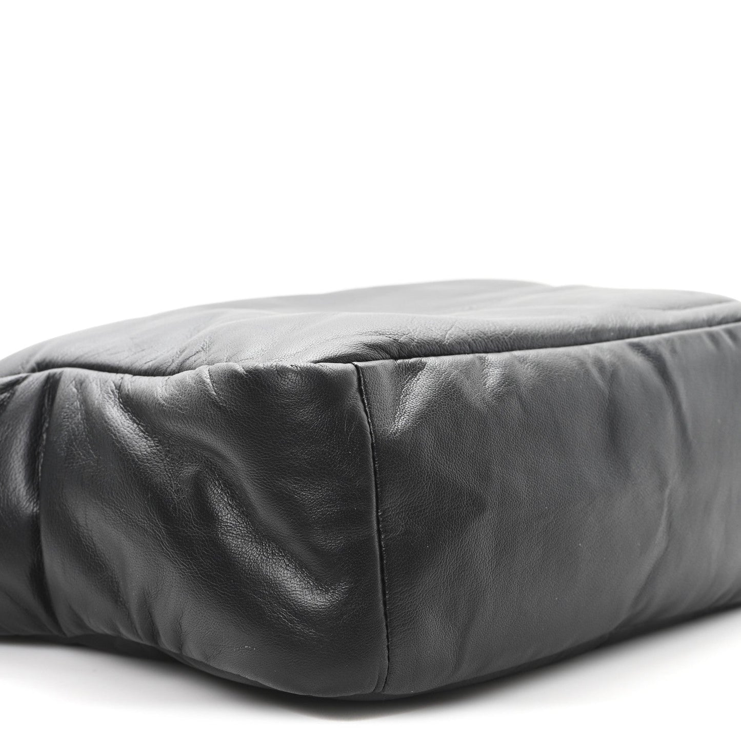 Lambskin Small Ryan Puffer Bag Black