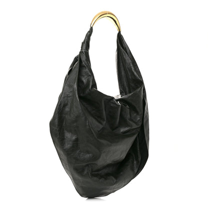 Calfskin Foulard Shoulder Bag Dark Green