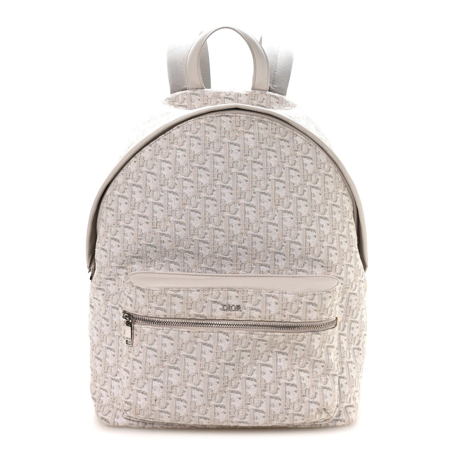 Oblique Calfskin Rider Backpack Beige