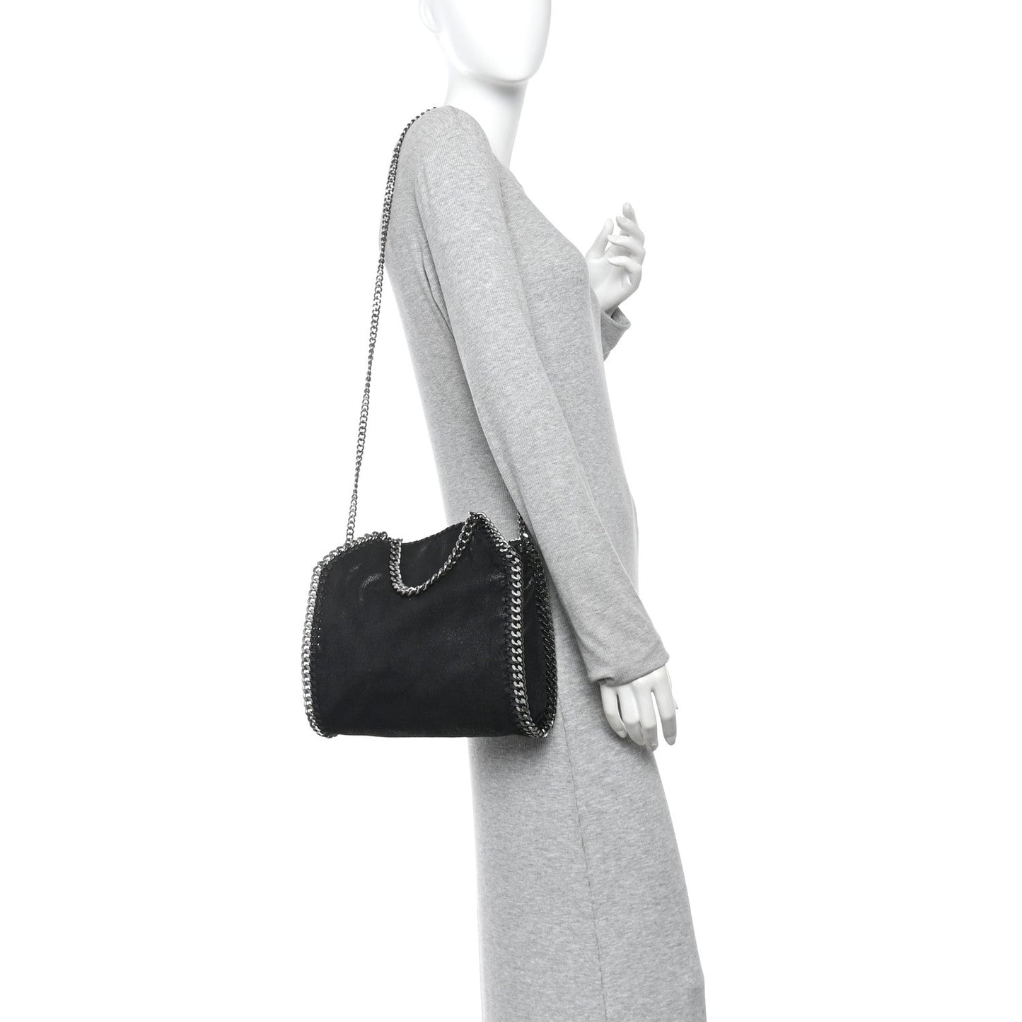 Shaggy Deer Mini Falabella Tote Black