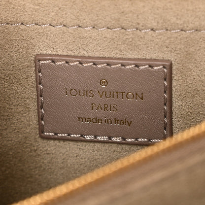 Calfskin LV New Wave Chain Bag Taupe