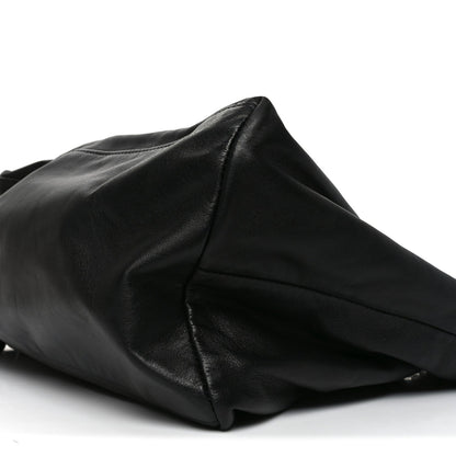 Soft Calf Chain Tote Black