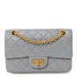 Aged Calfskin Quilted 2.55 Reissue Mini Flap Grey