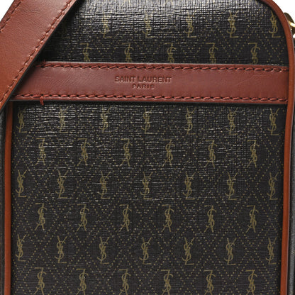 Canvas Smooth Calfskin Le Monogramme Crossbody Pouch Chestnut