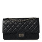 Aged Calfskin Quilted 2.55 Reissue 225 Flap Black