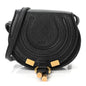 Calfskin Nano Marcie Saddle Bag Black