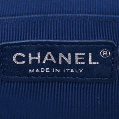 Lambskin Quilted Small Urban Spirit Backpack Blue