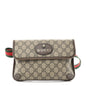 GG Supreme Monogram Neo Vintage Web Belt Bag Brown