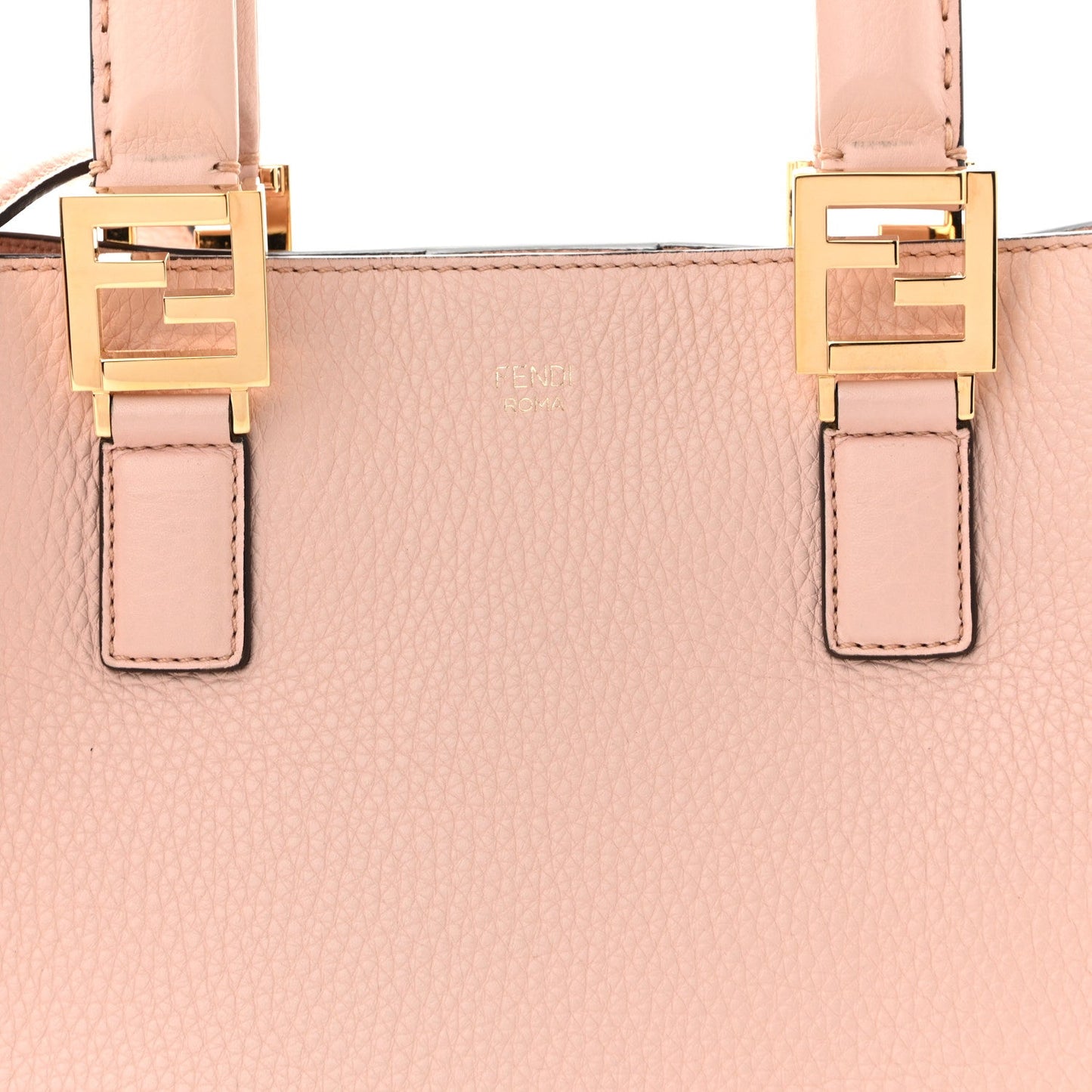 Cuoio Romano Selleria Small FF Tote Cipria