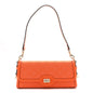 GG Monogram Textured Dollar Calfskin Small Luce Shoulder Bag Orange