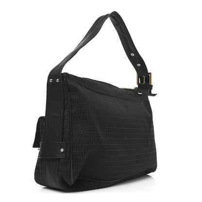 Zucchino Vitello Shoulder Bag Black