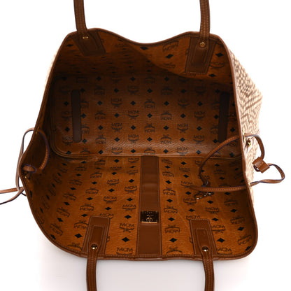 Visetos Large Liz Reversible Shopper Tote Cognac