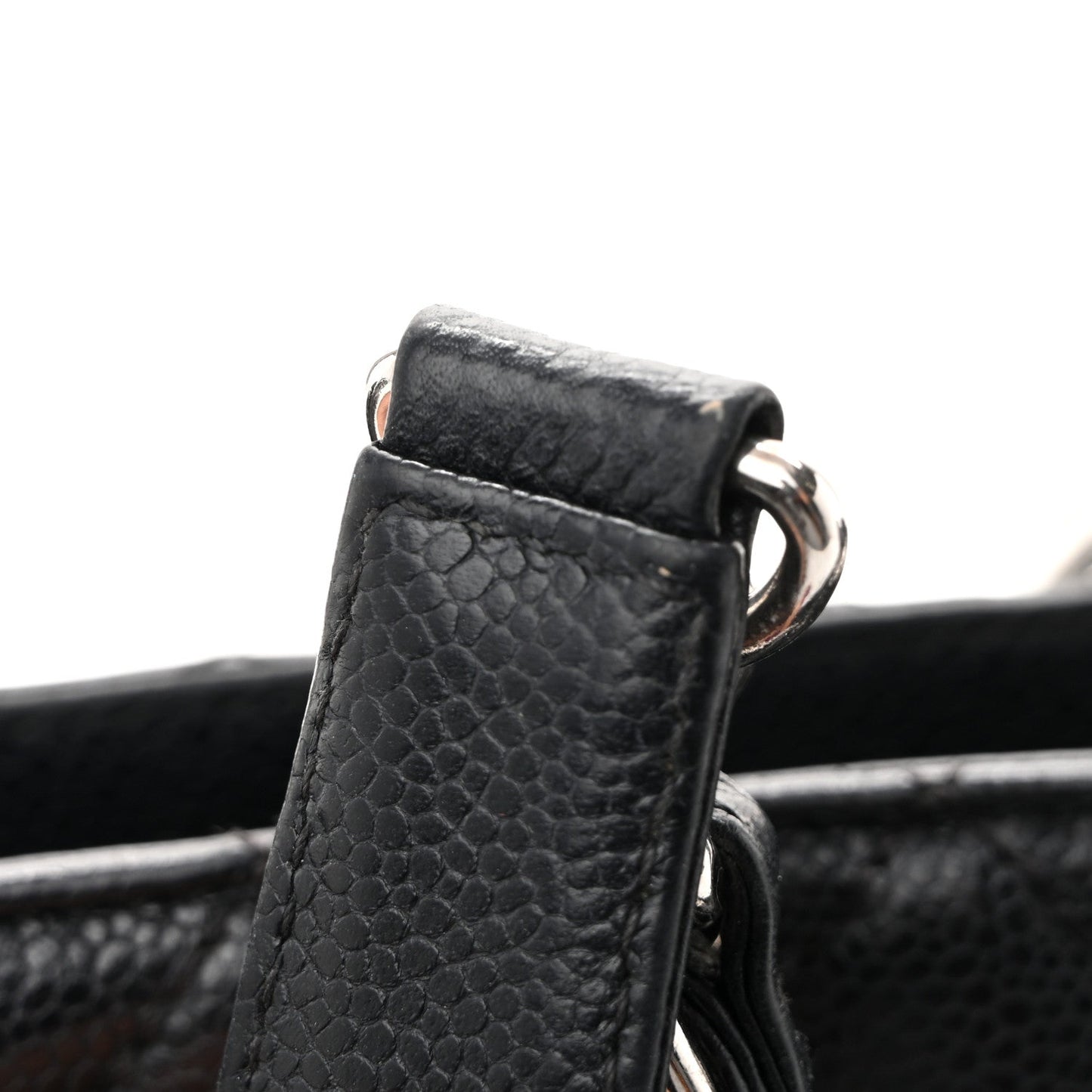 Caviar Quilted Grand Shopping Tote GST Black