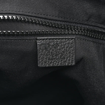 Nylon Monogram Small Flat Messenger Bag Black