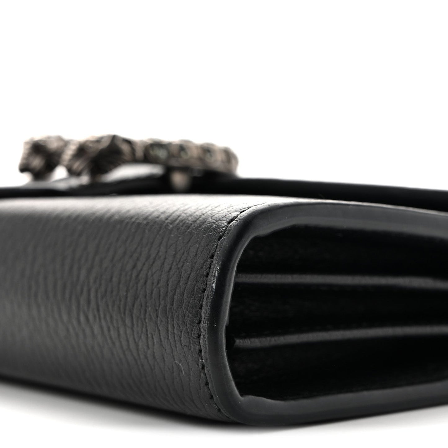 Calfskin Mini Dionysus Chain Wallet Black