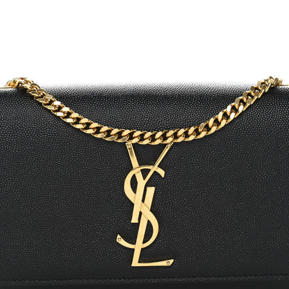 Grain De Poudre Small Classic Monogram Kate Satchel Black
