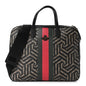 GG Supreme Monogram Caleido Web Briefcase Black