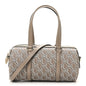 GG Shadow Monogram Ophidia Top Handle Bowler Bag Taupe