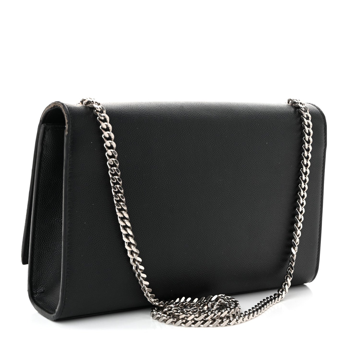 Grain De Poudre Medium Classic Monogram Kate Satchel Black
