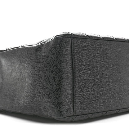 Caviar Quilted Grand Shopping Tote GST Black